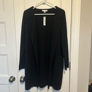 J Crew Juliette Collarless Sweater Blazer